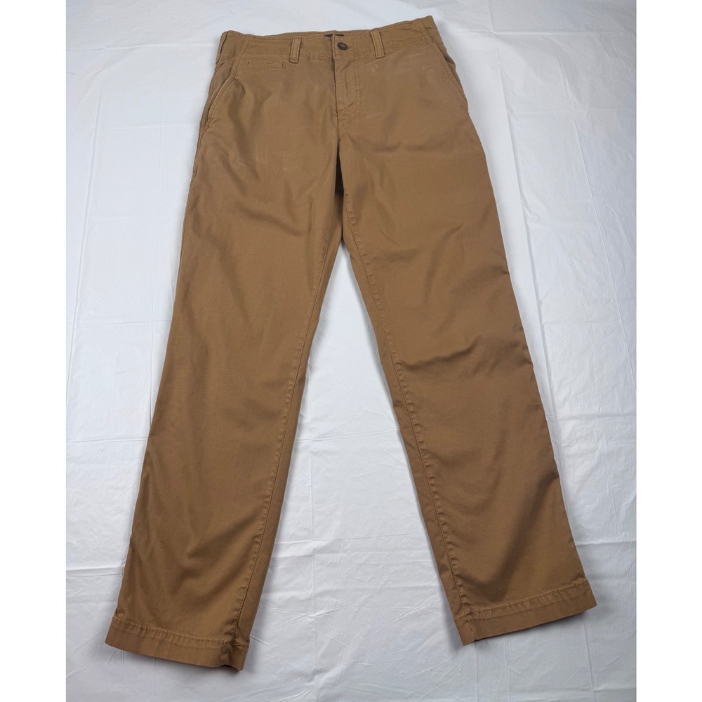 American Eagle Extreme Flex Original Straight Chino Pants Brown Tan 29x30 Mens